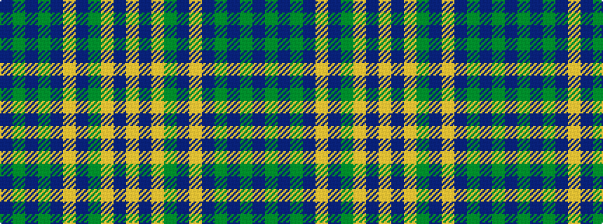 idealised woven sample of pattern BGBGBYBGYBY