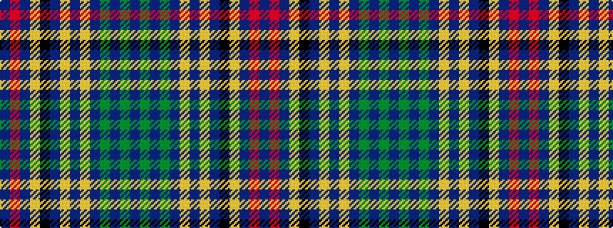 idealised woven sample of pattern BGBGBYBYBKYBRB