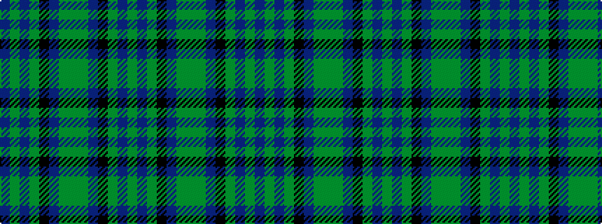 idealised woven sample of pattern BGBGKBGGGBKGBG