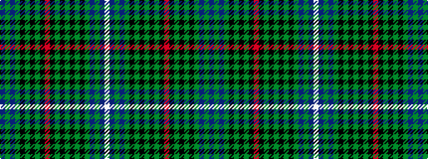 idealised woven sample of pattern BGBGKGKGKRKGKGKGKGBGBW