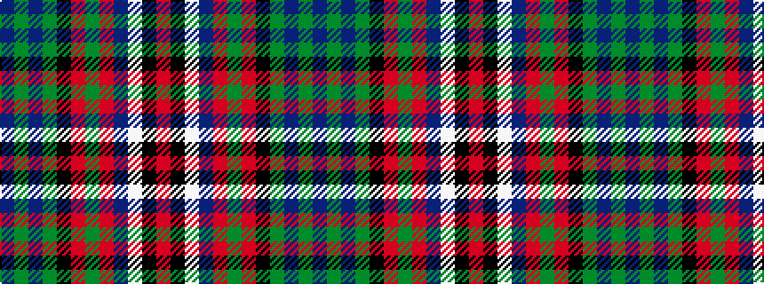 idealised woven sample of pattern BGBGKRGRBWKR