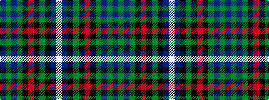 idealised woven sample of pattern BGBGKRKGKBW