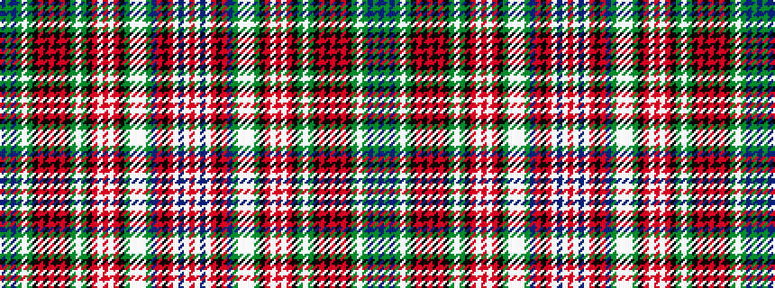 idealised woven sample of pattern BGBGWGKRKRKRKGWGKRWRWRKGWWWGBRKRWBWR