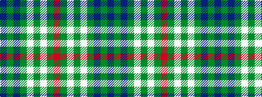 idealised woven sample of pattern BGBGWGWGR