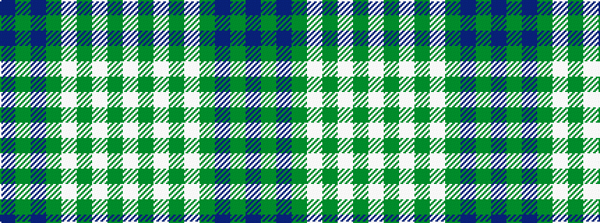 idealised woven sample of pattern BGBGWGWGW