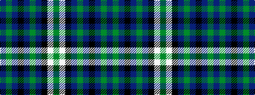 idealised woven sample of pattern BGBKBGBKWG
