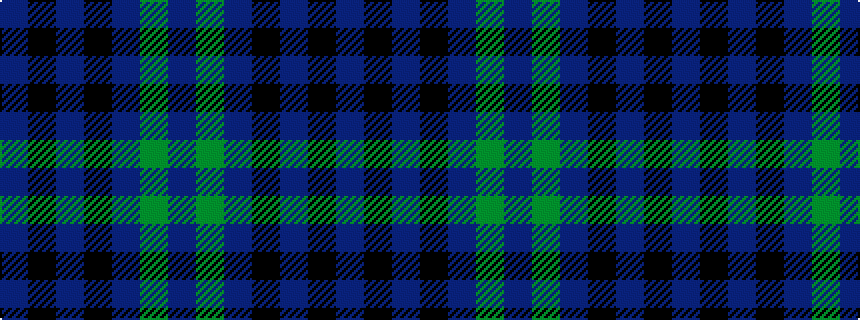 idealised woven sample of pattern BGBKBKB