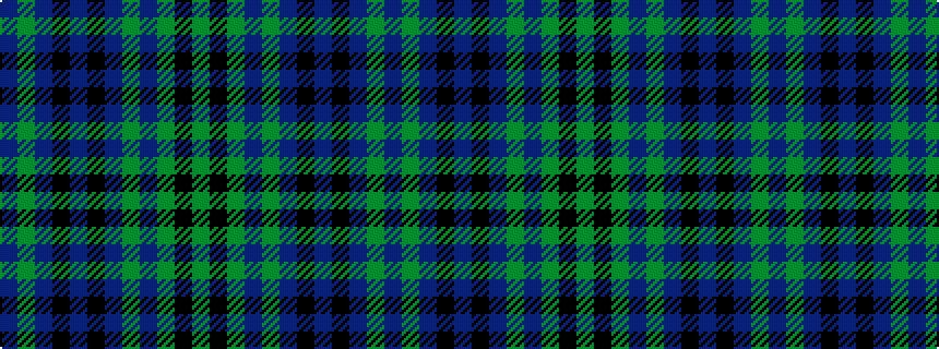 idealised woven sample of pattern BGBKBKBGBGKG