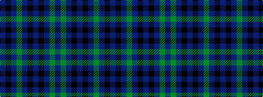 idealised woven sample of pattern BGBKBKBGBKB
