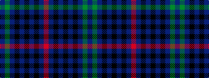idealised woven sample of pattern BGBKBKBKBR