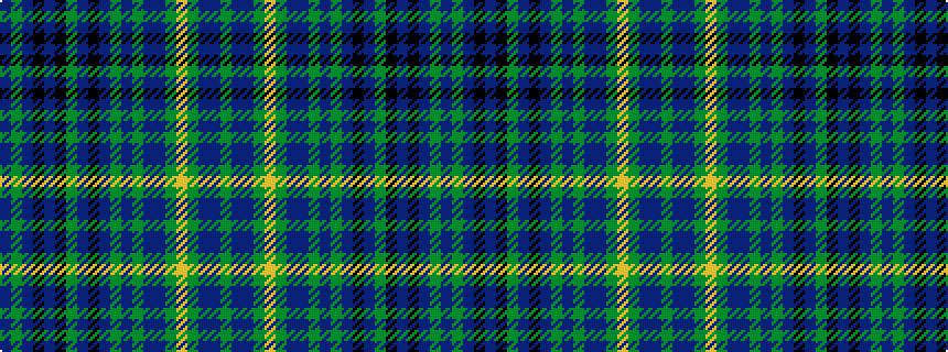 idealised woven sample of pattern BGBKBKGBKBGBGBBGYGBBG