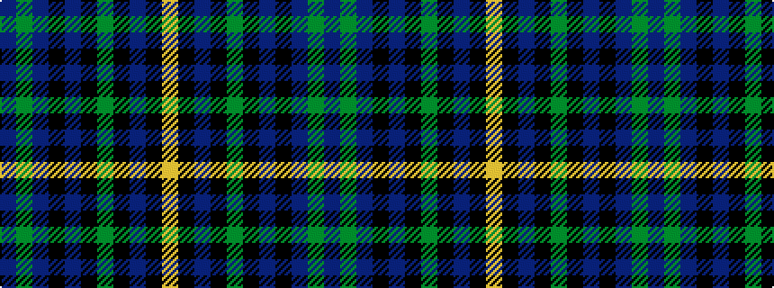 idealised woven sample of pattern BGBKBKGKBKY