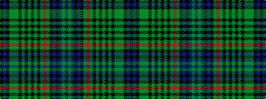 idealised woven sample of pattern BGBKBKGRGKGKGKGKGGGKBK