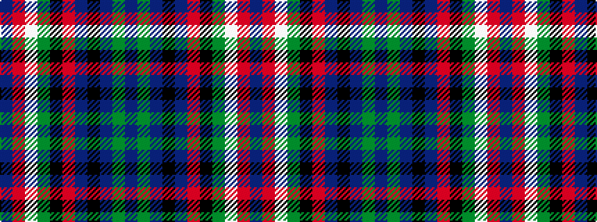 idealised woven sample of pattern BGBKBRKGWRB