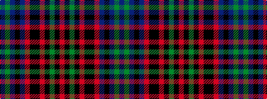 idealised woven sample of pattern BGBKBRKKRKGKR