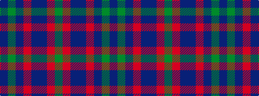 idealised woven sample of pattern BGBRBBRG