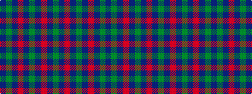 idealised woven sample of pattern BGBRBGBRBG