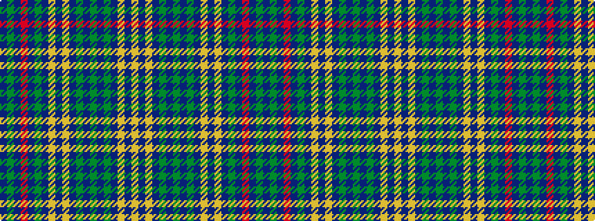 idealised woven sample of pattern BGBRBGBYBYBGBGBGBYBY