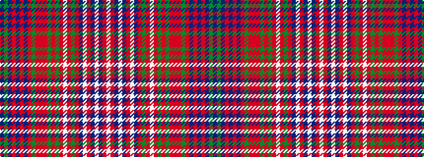 idealised woven sample of pattern BGBRBRBRGRRRGRGRWRGRBWRBWBRW