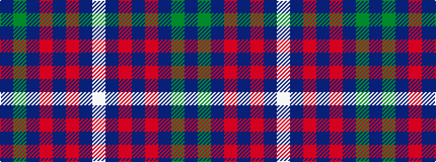 idealised woven sample of pattern BGBRBRBW