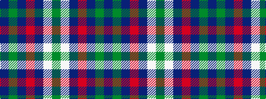 idealised woven sample of pattern BGBRBWG