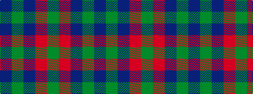 idealised woven sample of pattern BGBRG