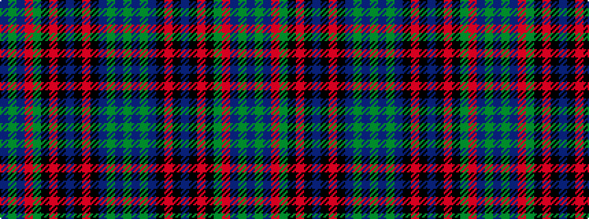 idealised woven sample of pattern BGBRGKRKBKRKBGBG