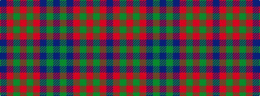idealised woven sample of pattern BGBRGRGRB