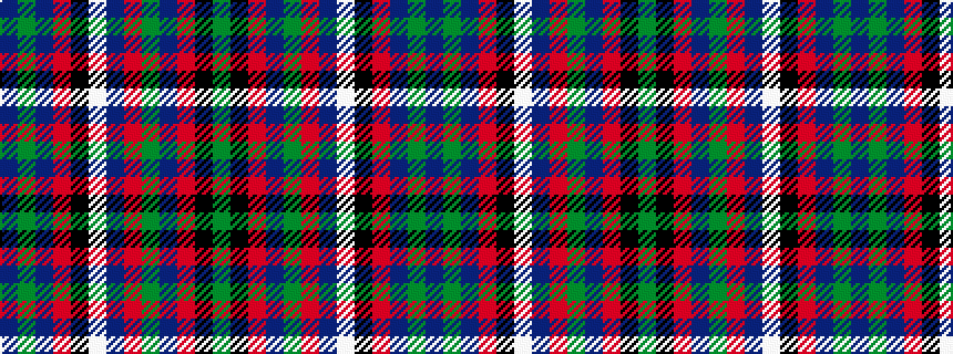 idealised woven sample of pattern BGBRKWBRGBRKG
