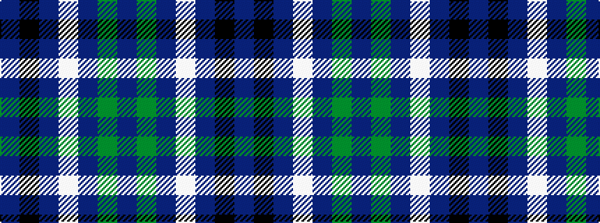 idealised woven sample of pattern BGBWBKB