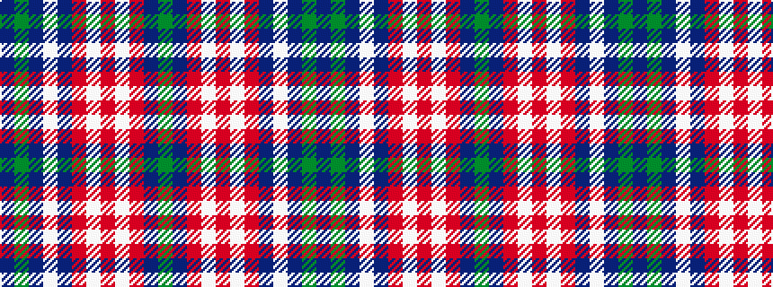idealised woven sample of pattern BGBWBRWRWRBG