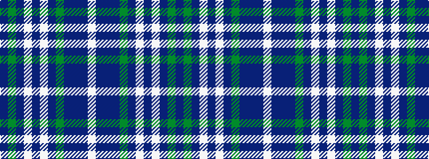idealised woven sample of pattern BGBWBWBGBBBW