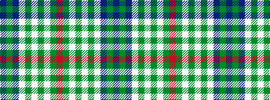idealised woven sample of pattern BGBWGWGWGR