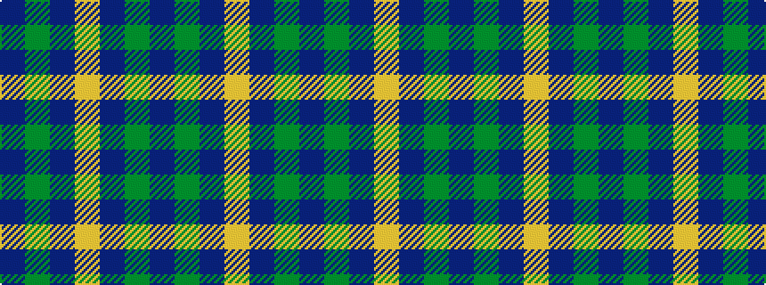 idealised woven sample of pattern BGBYBGB