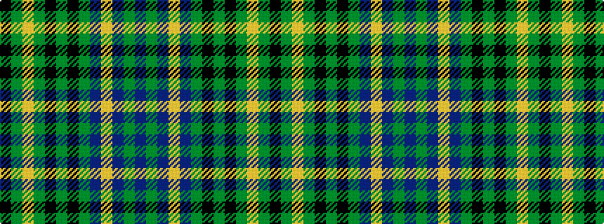 idealised woven sample of pattern BGBYBGKGKGYGK