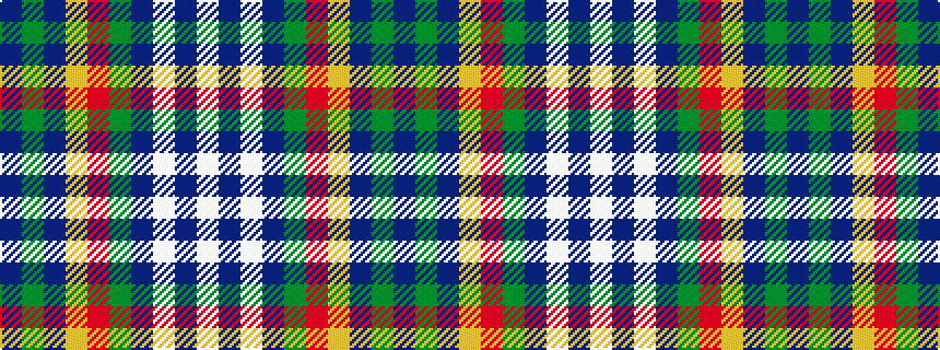 idealised woven sample of pattern BGBYRGBWBW