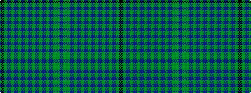 idealised woven sample of pattern BGGBGBGBGBGBGBGBGK