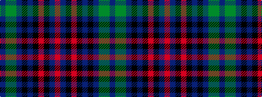 idealised woven sample of pattern BGGBKBKRKBR