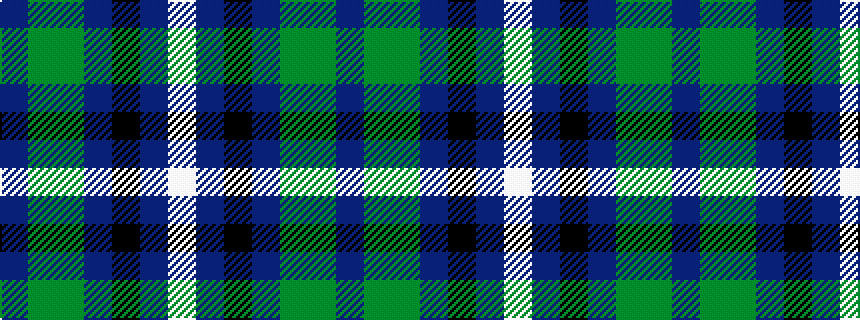 idealised woven sample of pattern BGGBKBW