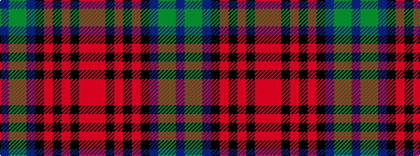 idealised woven sample of pattern BGGBKRKRKRR
