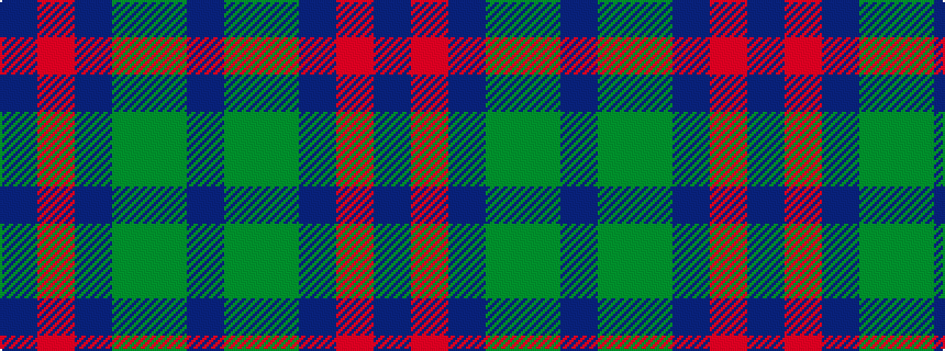 idealised woven sample of pattern BGGBRB