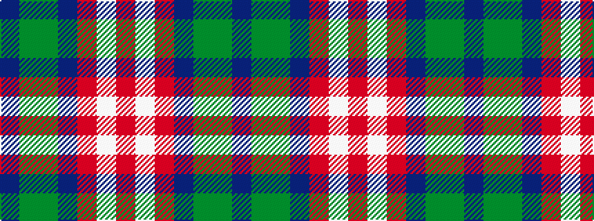 idealised woven sample of pattern BGGBRWR