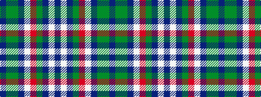 idealised woven sample of pattern BGGBWRGBWB