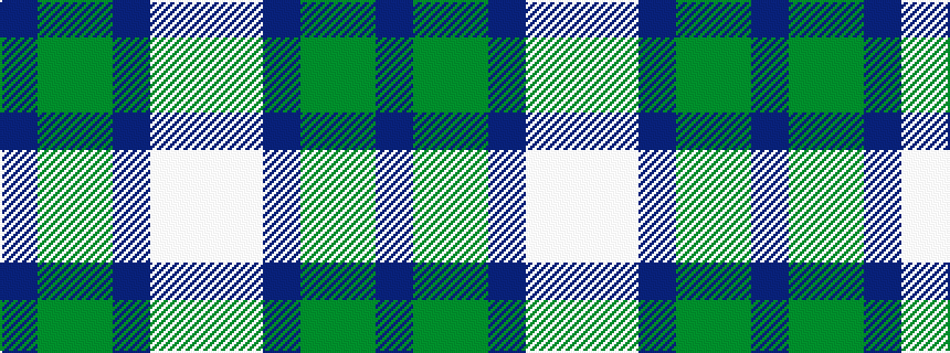 idealised woven sample of pattern BGGBWW