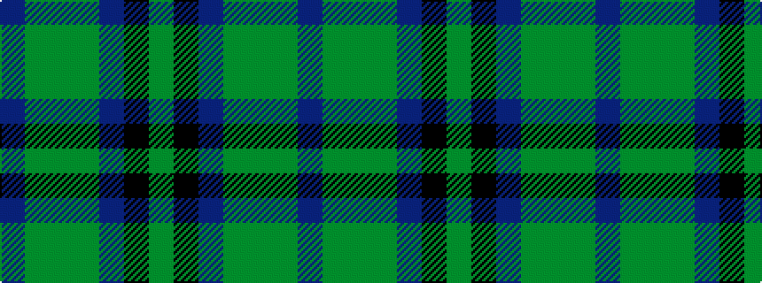 idealised woven sample of pattern BGGGBKG