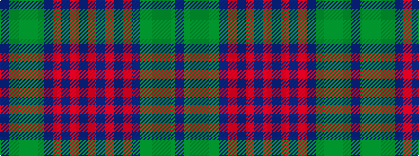 idealised woven sample of pattern BGGGGBRBRBR