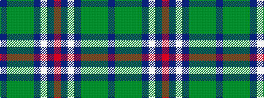 idealised woven sample of pattern BGGGGBWBR
