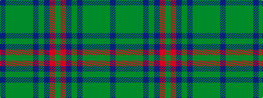 idealised woven sample of pattern BGGGGGBGBRG