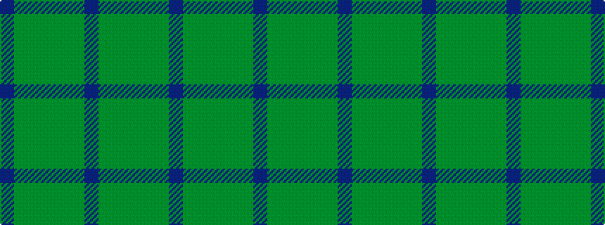 idealised woven sample of pattern BGGGGGBGGG