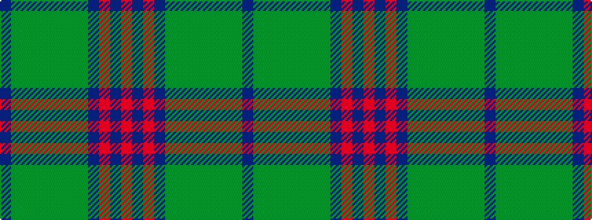 idealised woven sample of pattern BGGGGGGGBRBR